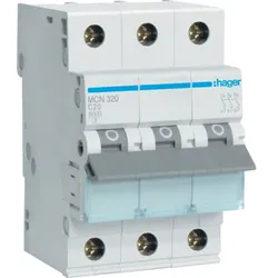 Hager MCN320, 50 - 60 Hz, 20 A, 3P