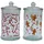Dekohelden24 Keksdose Weihnachtsmotiv 15 x 8 cm 0,3 l 2-teiliges Set