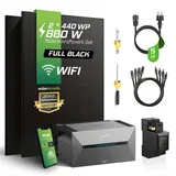 880W Balkonkraftwerk Set - Jolywood Module mit Anker SOLIX Solarbank 2 Pro + Smartmeter