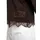 Smith & Soul SMITH & SOUL, Damen, Gr. M, braun (schwarz choc), Jersey, Obermaterial: 100% Baumwolle, unifarben, lässig geschnitten hüftlang, Rundhals, Spitze, Shirts T-Shirt, mit Spitzendetails, Boxy Fit