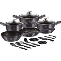 Berlinger Haus Carbon Pro Topf-Set 14-tlg. 3 x Kochtopf