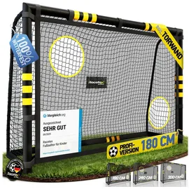 Racetex Fußballtor Schwarz 180 x 120 cm