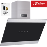 Kaiser Dunstabzugshaube 80 cm Dunstabzug kopffrei 1250m3/h Schwarz Glas Inox