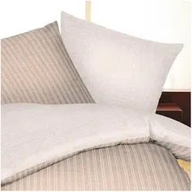 Traumschlaf Eternity Combo Gestreift Braun 200 x 200 cm + 2 x 80 x 80 cm