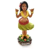 DIXIE STORE Wackelfigur Auto Lustig Hawaii Deko Auto - 11cm Wackelfigur Auto Gadget - Wackeldackel fürs Auto Deko Innen - Autos Spielzeug - Auto Innenraum Zubehör Innenraum Deko - Shaka Wahine