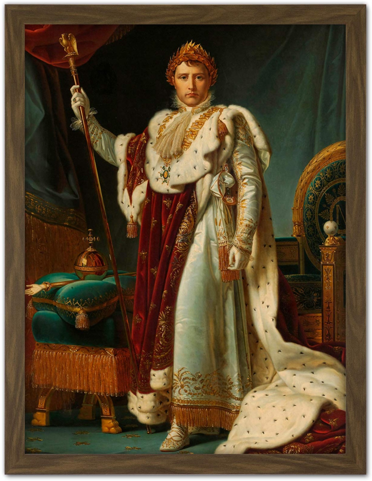 Gerard Portrait Emperor Napoleon I Bonaparte Artwork Framed Wall Art Print 18X24 Inch Porträt Wand
