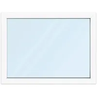 Fenster 120x90 cm, Kunststoff Profil aluplast IDEAL® 4000, Weiß, 1200x900 mm, einteilig festverglast, 2-fach Verglasung, individuell konfigurieren