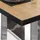 GGM Möbel Bistro Loungetisch 110 x 60 x 41 cm Eiche/Edelstahl