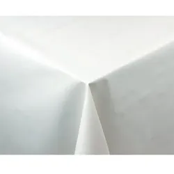 Weiße Tischdecke glatt 150 x 150cm