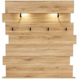 Innostyle Garderobenpaneel Clyde 120 x 125 cm Eiche