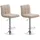 CLP 2er Set Barhocker Peru 2er Set drehbar höhenverstellbar Stoff Creme