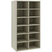 VidaXL Schuhregal Sonoma-Eiche 54x34x100,5 cm Holzwerkstoff
