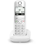 Gigaset AS490 Analoges/DECT-Telefon Anrufer-Identifikation Weiß