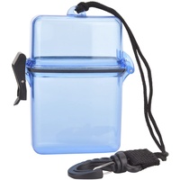 Alomejor Diving Seal Box, Tauch-Trockenbox, Transparenter, Wasserdichter Kajak-Aufbewahrungsbehälter mit Haken für Paddelsportarten (Transparentes Blau)
