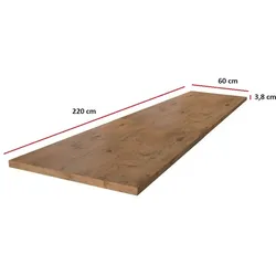 Arbeitsplatte 220 cm 38 mm Küchenzeile Küchenblock Eiche Lancelot Küche Vigo