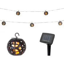 Lumineo Lichterkette Kunststoff 175 cm inkl. LED-Lampe schwarz