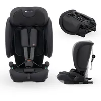 Bebeconfort Ever & Go i-Size, Mitwachsender Kindersitz 9-36 kg, 15 Mon. bis 12 J., 76-150 cm, Klappbarer Kinderautositz, Kompakt + Leicht (6 kg), 15 Kopfstützenpositionen, Full Black