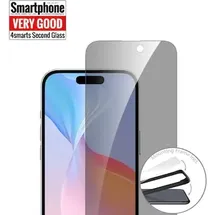 4smarts Second Glass Privacy mit Montagerahmen iPhone 16
