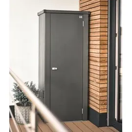 Biohort Terrassenschrank Julia B 77 x T 57 x H 181 cm (Größe M HIGH) dunkelgrau-metallic