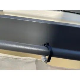 Jet-Line Seitenvorhang für Pavillon Luxor anthrazit 2 Stück ca. 3m Breite