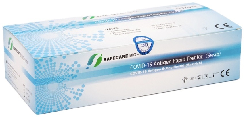 50x SAFECARE One Step Rapid Test COVID-19 Profitest 2in1 (Nasal & Nasenrachen)