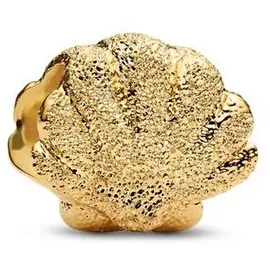 Pandora Goldfarbener Bead-Charm Muschel Mini