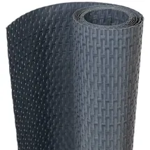 vidaXL Balkon-Sichtschutz 400 x 100 cm Anthrazit Rattan