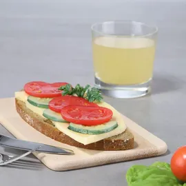 Hi Vesperbrett / Frühstücksbrett - 3er Set - 21,5 x 13,5 x 1 cm - glattes Holzbrett - Weiß