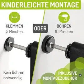 Bomi Treppenschutzgitter Miko 63-161 cm Schwarz