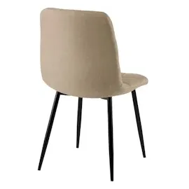 CLP 4er Set Esszimmerstuhl Tilde, taupe/Stoff