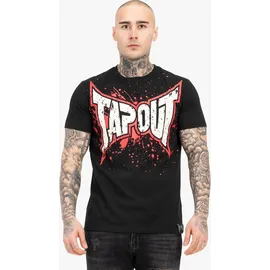 TapouT Herren T-Shirt normale Passform Splashing schwarz|rot 2XL