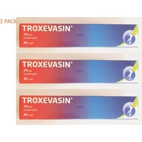 3 PACK TROXEVASIN 2% 40gr. GEL - TROXERUTIN, TREATMENT OF SPIDER VEINS, VARICOSE