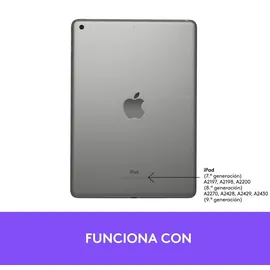 Logitech Slim Folio für iPad 7-9 Gen grafit Spanish QWERTY