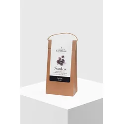 Café Tasse Kaffeebohnen Santos mit Zartbitterschokolade 55%