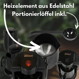 Zilan Single Coffee Maker Mokkakocher Kleine Kaffeemaschine 1-4 Tassen Mokka Kaffeemaschine