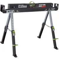 Trutzholm Sägebock 2.0 DELUXE 9-fach höhenverstellbar Klappbock aus Stahl Traglast 650 kg Arbeitsbock Werkbock
