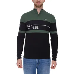 DARE 2b Outgoing II Herren Sweatshirt Troyer mit antibakterieller Geruchskontrolle Pullover DMK312_P7T Schwarz/Gün - XXL