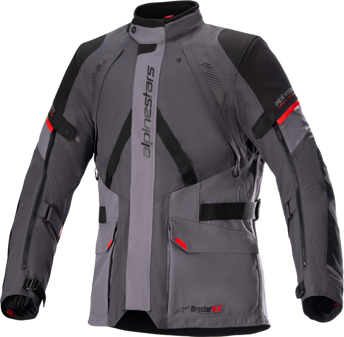 Alpinestars Monteira Drystar® XF wasserdichte Motorrad Textiljacke, grau-rot, Größe 3XL