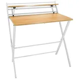 HJH Office Schreibtisch / Arbeitstisch EASY CLAP 92 x 84 eiche hell / weiß