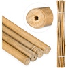 Bambusstäbe 120cm, aus natürlichem Bambus, 25 Stück, Bambusstangen als Rankhilfe oder Deko, zum Basteln, natur