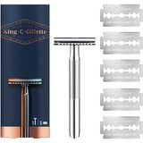 King C. Gillette Rasierhobel King C Double Edge + Ersatzklingen 5 St.