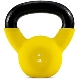 Yes4All Neopren beschichtete Kettlebell Krafttraining Kettlebells 4 kg Gelb