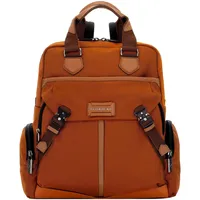 SCHARLAU Rucksack Space Shuttle aus Stoff und Leder in