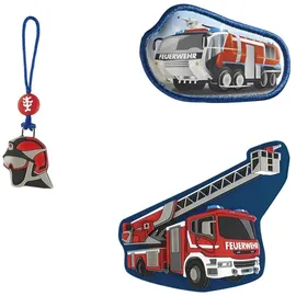 Step By Step Ranzen-Zubehör MAGIC MAGS "Fire Engine Brandon", 3-tlg. - Rot