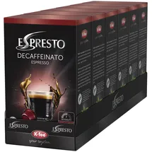 K-fee Espresto Decaffeinato Espresso Kaffeekapseln, 96 Stück (6x 16 Stück)