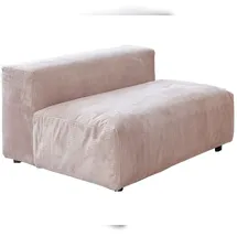 KAWOLA Sessel MIA Cord 72 x 71 x 70 cm Braun mit Kissen