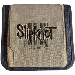 Slipknot CD-Tasche für 24 CD ́s CD-Hülle Metal-Band CD-Sammler CD-Schutz Schwarz/Beige - One-Size