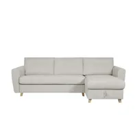 Sofa.de Ecksofa mit Schlaffunktion Caroline ¦ beige ¦ Maße (cm): B: 276 H: 92 T: 158