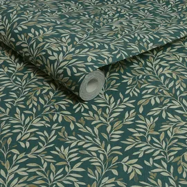 NEXT Vliestapete NEXT "Ditsy Leaf", grün, H:10m L:10m, Vlies, Tapeten, Design Tapeten