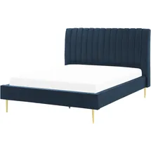Beliani Marville 140 x 200 cm Dunkelblau